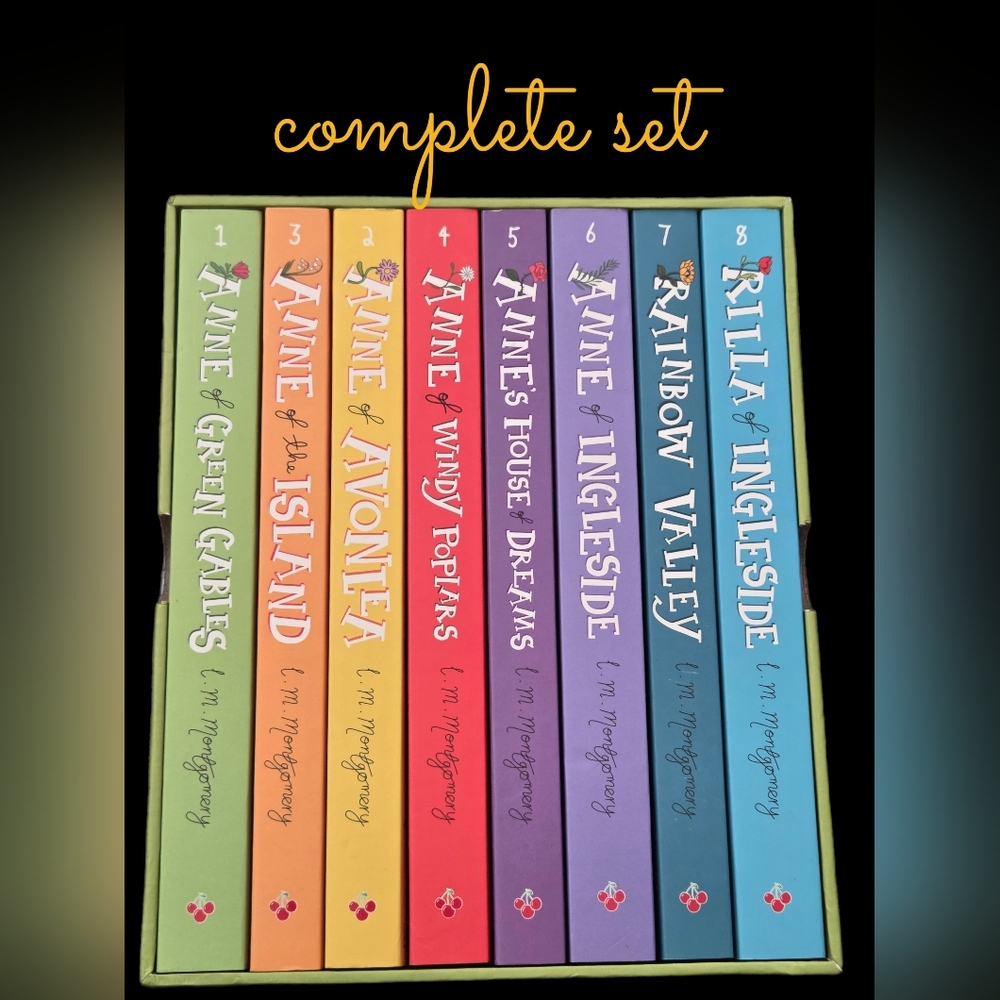 ANNIE OF GREEN GABLES 1-8 complete collection Montgomery set 2776 pages books